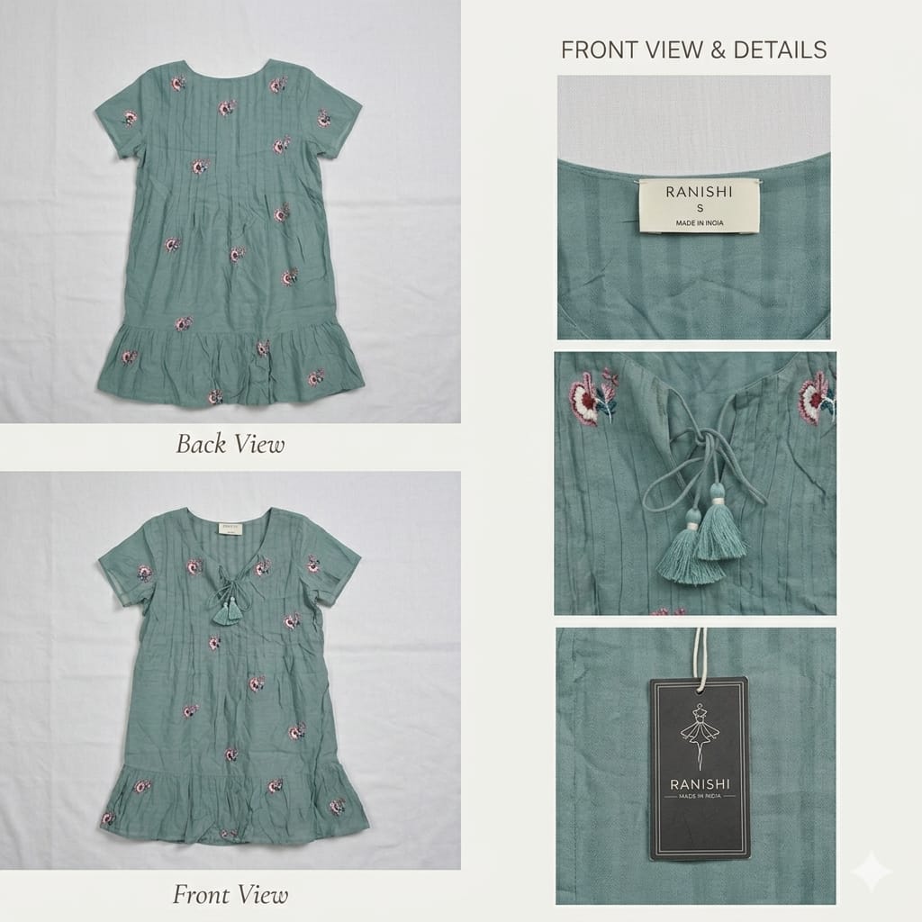 Ranishi Embroidered Cotton Dress